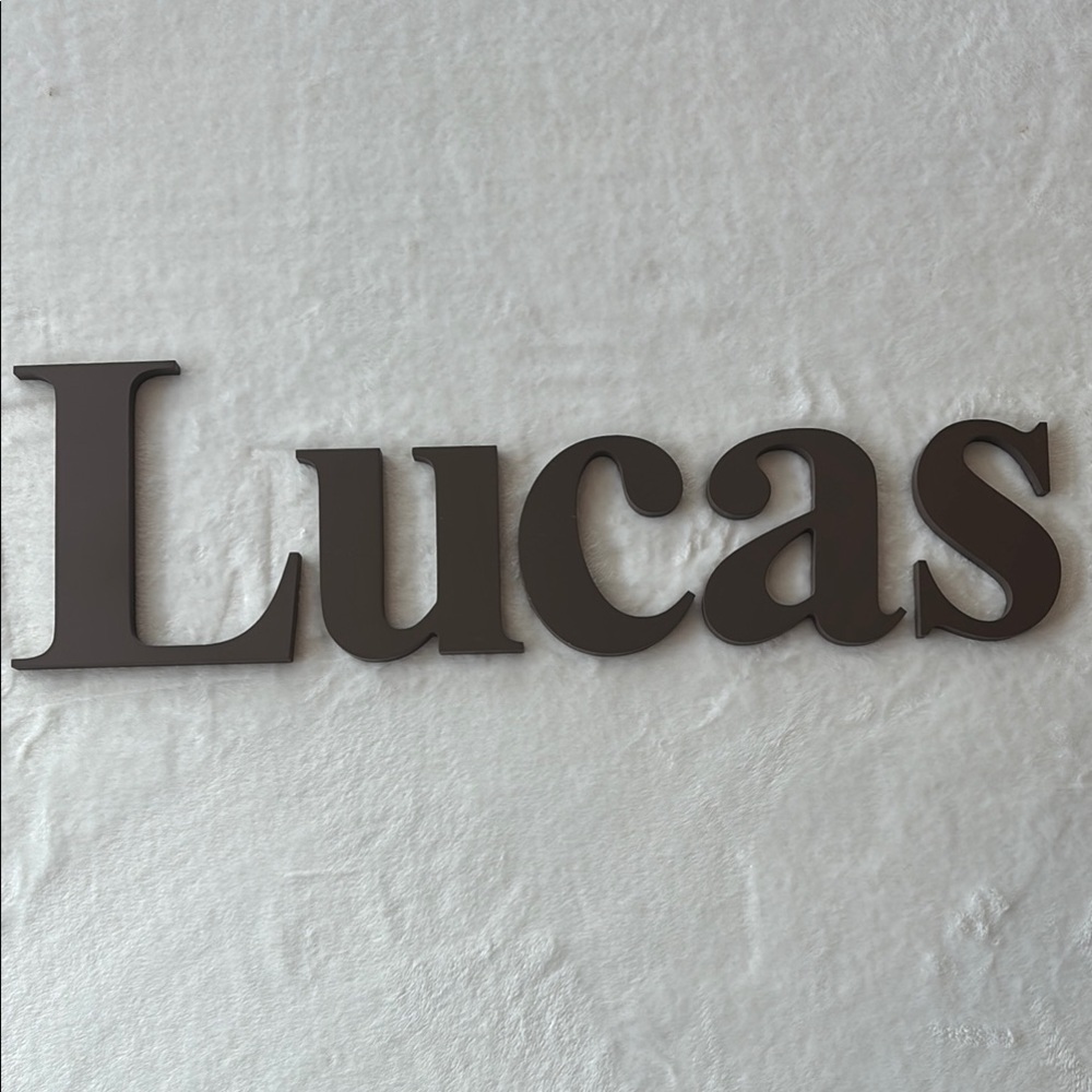 LUCAS Brown Wall‎ Decor Letters